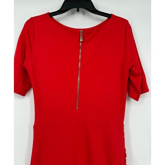 Escada Duquax Ruched Side Jersey Knit Shift Dress - Picture 5 of 7